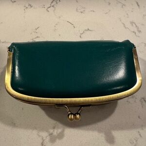 HOBO Teal Clutch with Gold Accents